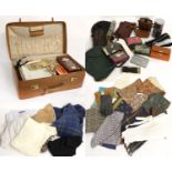 Assorted Gents 20th Century Costume and Accessories, comprising McGregor blue wool check dressing
