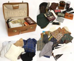 Assorted Gents 20th Century Costume and Accessories, comprising McGregor blue wool check dressing