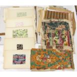 A Quantity of Early 20th Century Original and Printed Wallpaper Designs and Floral Watercolours,