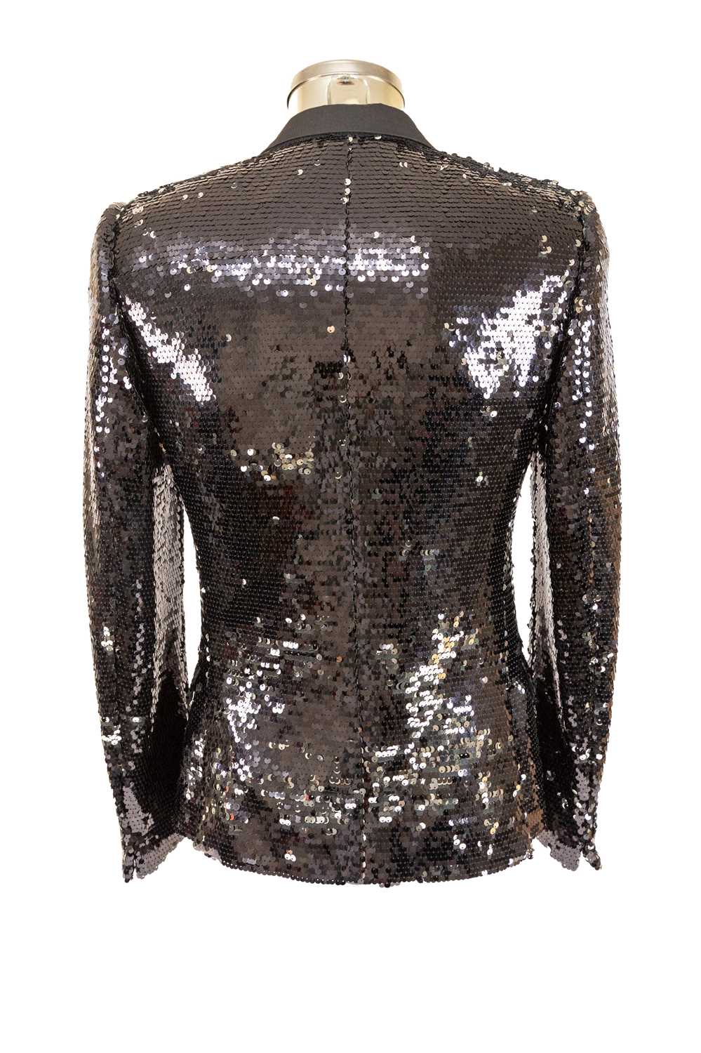 Circa 2009 Dolce & Gabbana Black/Silver Sequin Evening Jacket with single-button fastening, - Image 3 of 4