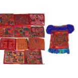 Collection of 20th Century Molas from San Blas Islands, Panama comprising eleven reverse appliqué