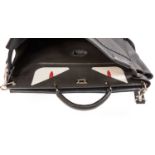 Fendi Navy Blue 'Monster' Bag, circa 2014, zipped pocket to the inside and zipped pocket to the