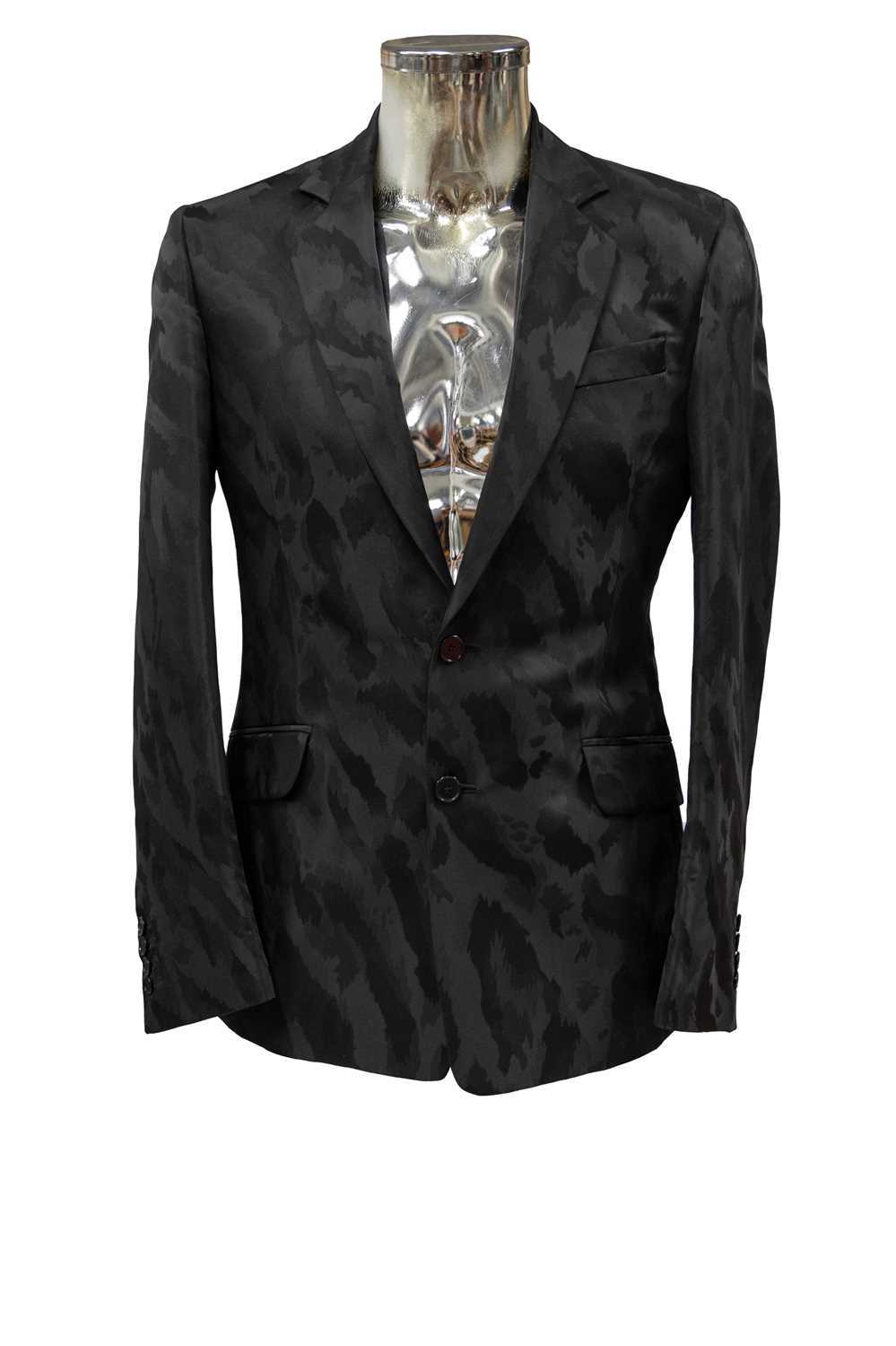 Circa 2012 Just Cavalli Glam Label Firenze Black Silk Jacket with two-button fastening, three