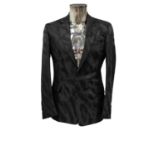 Circa 2012 Just Cavalli Glam Label Firenze Black Silk Jacket with two-button fastening, three