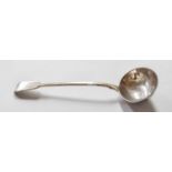 A Victorian Silver Soup-Ladle, by John Aldwinckle and Thomas Slater, London, 1889, Fiddle pattern