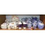 Royal Worcester Evesham Dinner Wares; a graduated set of Maling chintz jugs; four limited edition