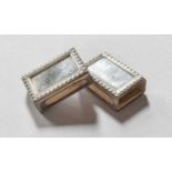 A Pair of Silver Match-Box Covers, Retailed by Cartier, 20th Century, each oblong and with gadrooned