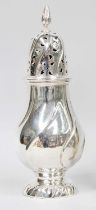 A Victorian Silver Caster, by John Septimus Beresford, London, 1888, spiral-fluted baluster and on