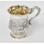 A William IV Silver Mug, by Charles Gordon, London, 1831, baluster and on spreading foot, the