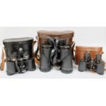 A Pair of Nikin 7x50 Binoculars (cased), and Two Other Pairs of Binoculars (3)