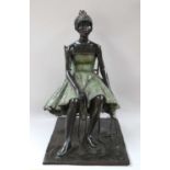 James Butler MBE, RA, RWA, FRBS, (1931-2022)Seated DancerSigned and numbered I/VIII, bronze, 46cm