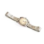 A Silver Rolex Wristwatch, Ref No. 554Case Size - 29mm wide Case with surface scratches, case