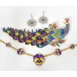 A Quantity of Costume Jewellery, by Butler & Wilson, comprising of a pair of drop earrings, a