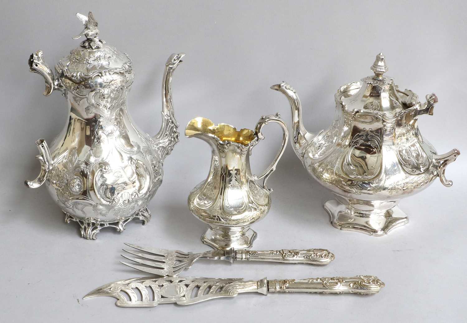 A Collection of Assorted Silver Plate, including a three-piece tea-service, comprising a teapot, - Image 2 of 3