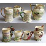 A Selection of Collectors Musical Mugs and Jugs, consisting of 'John Peel', hunting jug, Stirling