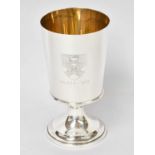 An Elizabeth II Silver Goblet, by Barker Ellis Silver Co., Birmingham, 1971, Number 329 From a