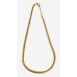 A 9 Carat Gold Necklace, length 41cmGross weight 12.5 grams.