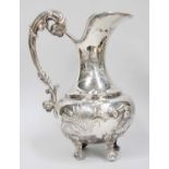 A Spanish Silver Water-Jug, Maker's Mark Indistinct, with Star Standard Mark, 20th Century, baluster