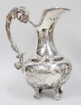 A Spanish Silver Water-Jug, Maker's Mark Indistinct, with Star Standard Mark, 20th Century, baluster