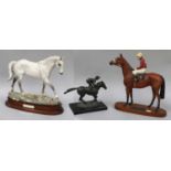 Royal Doulton Desert Orchid, model No. DA134, limited edition 891/7500, Beswick Connoissseur 'Red