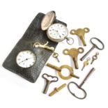 A Silver Full Hunter Pocket Watch, retailed by J.W.Benson, with J.W.Benson box, together with a
