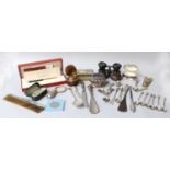 Collection of Assorted Items, including a Dupont gilt-metal and enamel ball-point pen; a Ronson