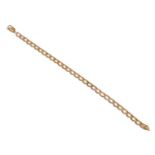 A 9 Carat Gold Curb Link Bracelet, length 20.5cmGross weight 7.9 grams.