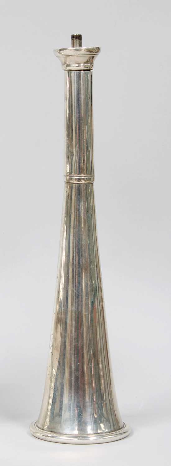 An Edwardian VII Silver Novelty Cigar-Lighter, by Joseph Braham, London, 1898, in the form of a