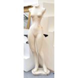 A Full Size Female Mannequin, torso and legs, 163cm high