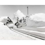 John Dominis (1921-2013) AmericanA Southern Pacific locomotive used a plow to clear snow from tracks