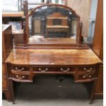 An early 20th century mahogany dressing Table by Howard & Sons Ltd., Berners Street, London (