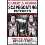 After Gilbert and George (b.1943 & 1942) "Scapegoating Picture" (2014) Signed, digital print,