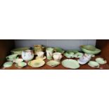 A Good Collection of Carlton Ware, various leaf and flower moulded patterns, including serving