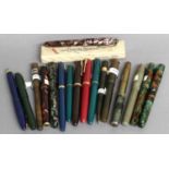 A Collection of Assorted Fountain and Other Pens, including Swan, Mabie Todd, Parker, Conway