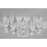 Edinburgh & Webb Crystal, quantity of boxed items in "Embassay" and "Oxford" patterns, including