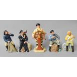 Royal Doulton Sea-Faring Figures, including "Helmsman", HN 2499 and "The Lobster Man", HN 2317, with