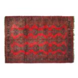 Ushak CarpetCentral/West Anatolia, circa 1910The scarlet field with columns of stylised