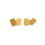 A Pair of 9 Carat Gold CufflinksGross weight 10.7 grams.