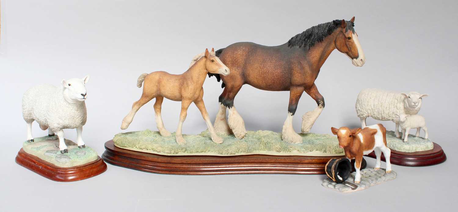 Border Fine Arts James Herriot Model 'New Arrival at Harland Grange' (Clydesdale Mare and Foal), - Image 2 of 3