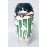 A Moorcroft Fairy Rings/Toadstool Pattern Ovoid Vase, designed by Philip Richardson, impressed and