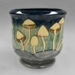 A Moorcroft Fairy Rings/Toadstool Pattern Planter, designed by Philip Richardson, impressed and