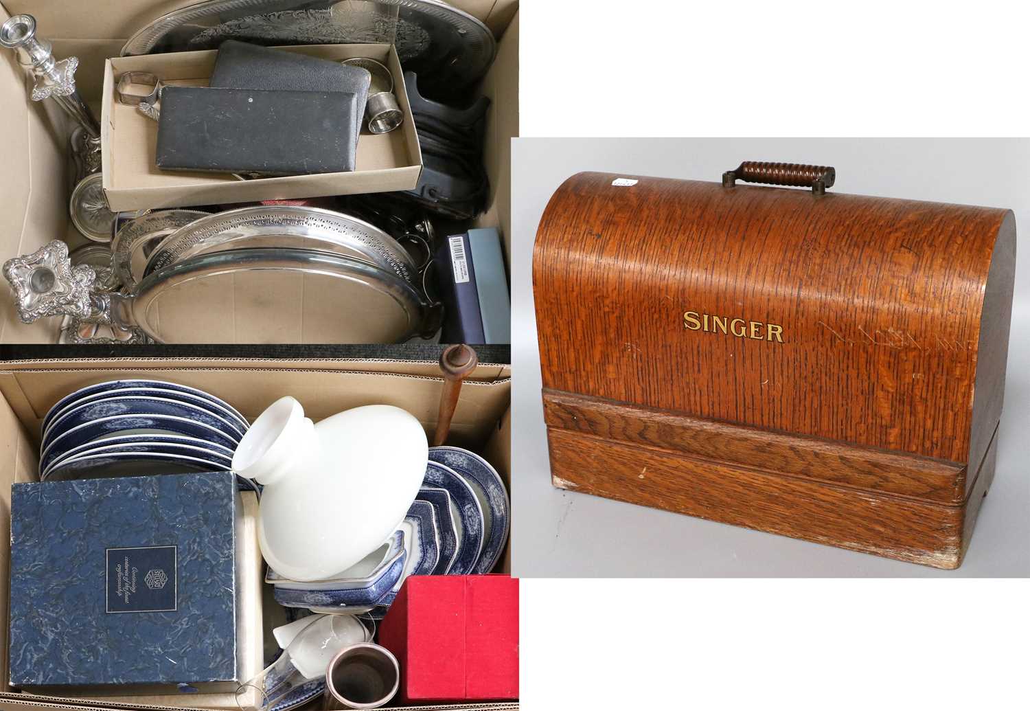 A Collection of Silver Items including, a cased set of six coffee spoons, button hooks glove
