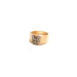 A Diamond Ring, stamped '14K', finger size QGross weight 8.4 grams.