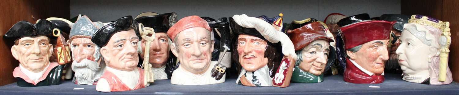 Royal Doulton Character Jugs, twenty four models including, Queen Victoria, George Washington, The