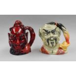 Two Royal Doulton Character Jugs, 'Aladdins Genie' flambe, 1420/1500 with certificate and 'the