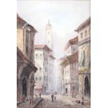 L Lewis (19th/20th Century) ''Bruges''''Strasburgh''Each signed, watercolour, 27cm by 19cm (2)