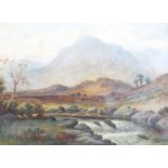 Victor Rolyat (19th Century)"Glencoe"Signed, signed and inscribed verso, oil on canvas, 56.5cm by