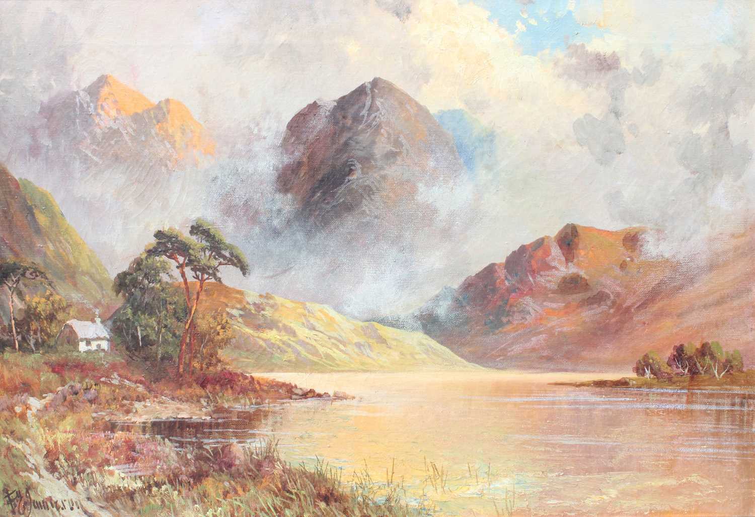 Francis E Jamieson (20th Century) Loch EckSigned, oil on canvas, 40cm by 60cm