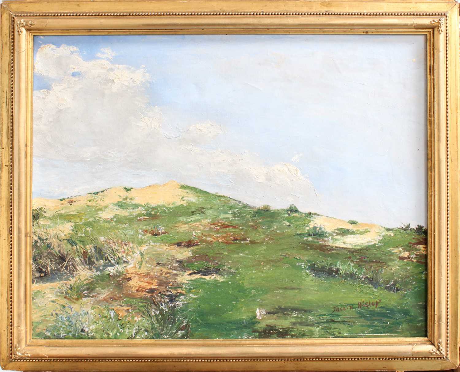 Joseph Hislop (20th Century)Extensive landscape on a summer's day, thought to be BelgiumSigned, - Image 2 of 2