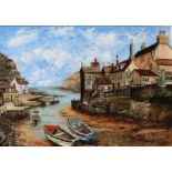 Mark Taylor-Gregg (Contemporary)North Eastern Fishing VillageSigned acrylic on board, 37cm by 50cm